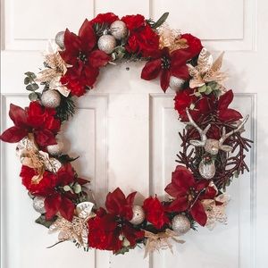 “Santa’s helper” Custom Christmas Wreath
